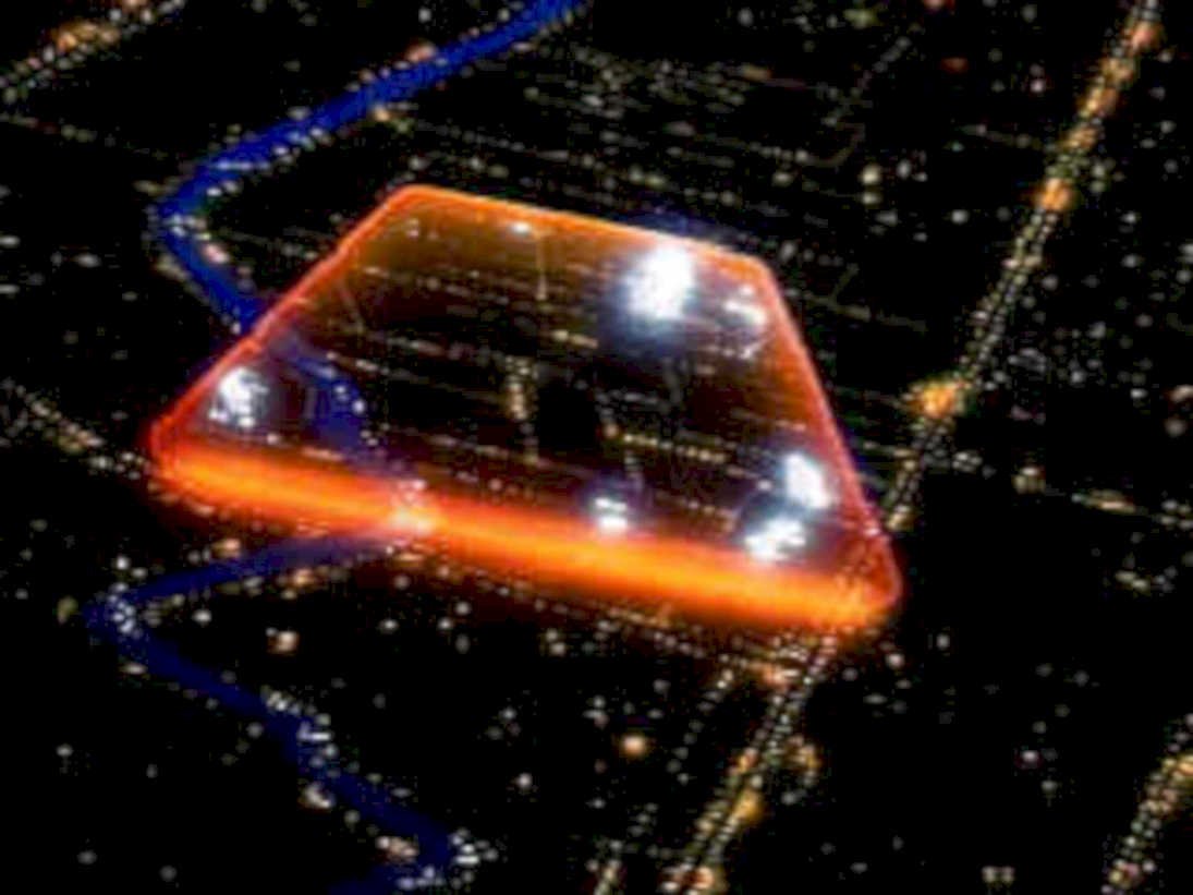 metropolis night lights1980s 1990s A4 Photo Print