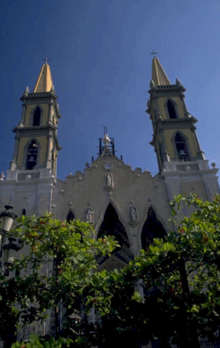 mexico city cathedral 1980s 1990s A4 Photo Print