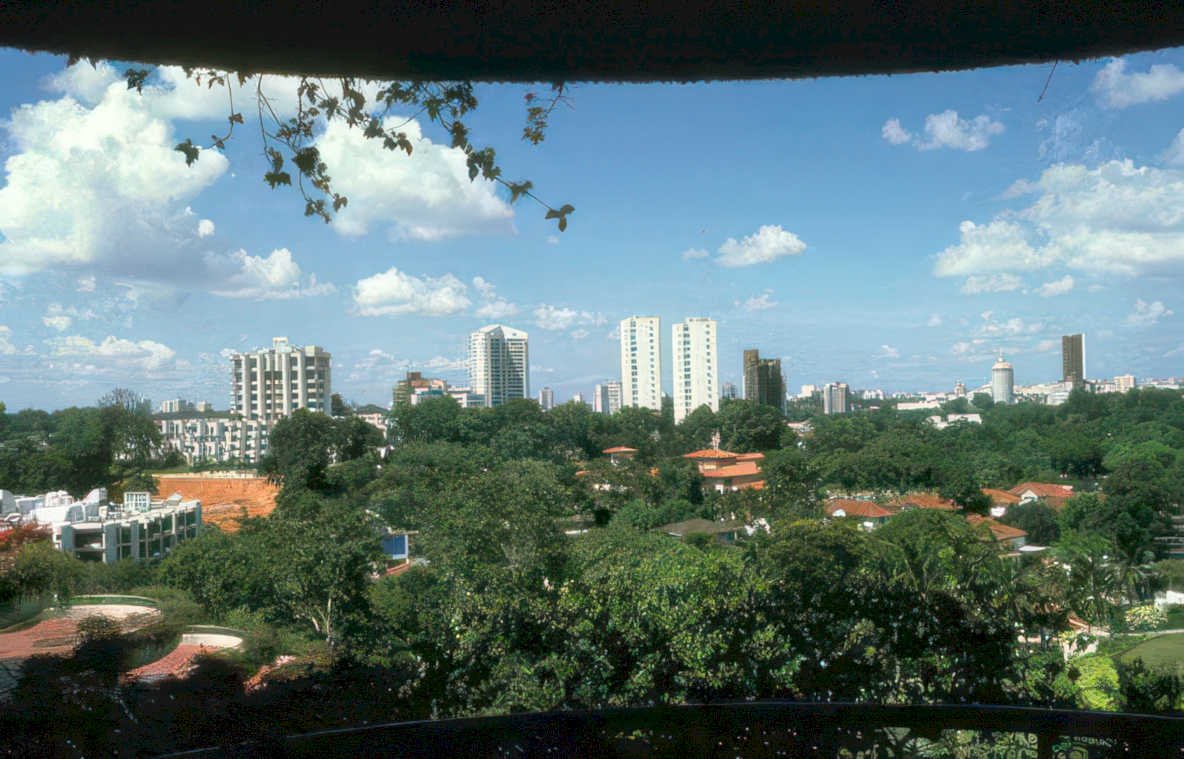 miami skyline 1986 Vintage A4 Photo Print
