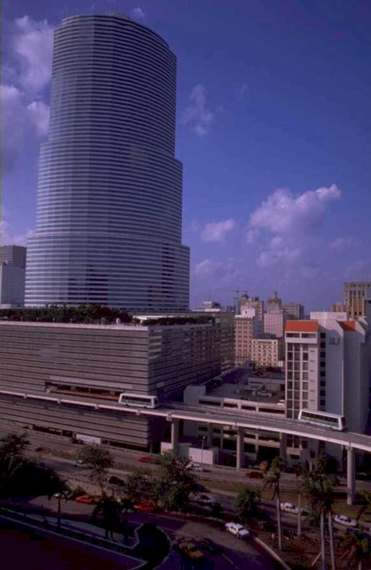 miami skyline first 1980s 1990s A4 Photo Print