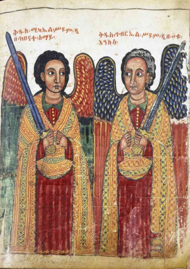 michael amp Archangels Michael and Gabriel 2 A4 Photo Print