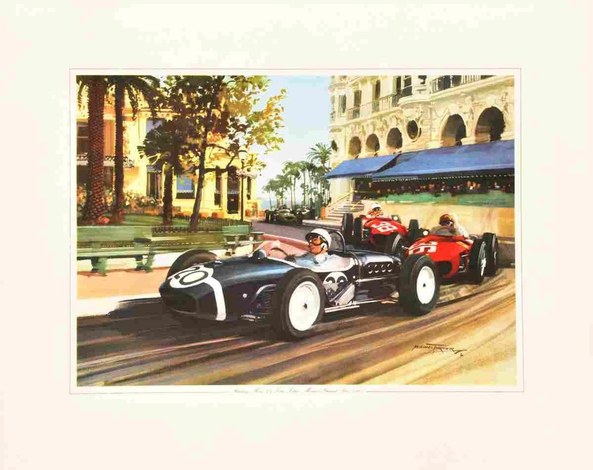 michael turner stirling moss monaco 1961 4 Advert A4 Photo Print