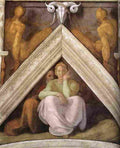 michelangelo Ancestors of Christ figures seven Art A4 Photo Print