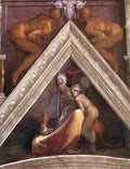 michelangelo Ancestors of Christ figures six Art A4 Photo Print