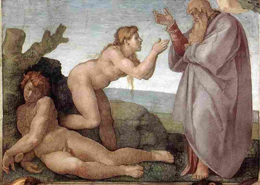 michelangelo Creation of Eve Art A4 Photo Print