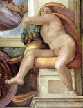 michelangelo Ignudo f Art A4 Photo Print