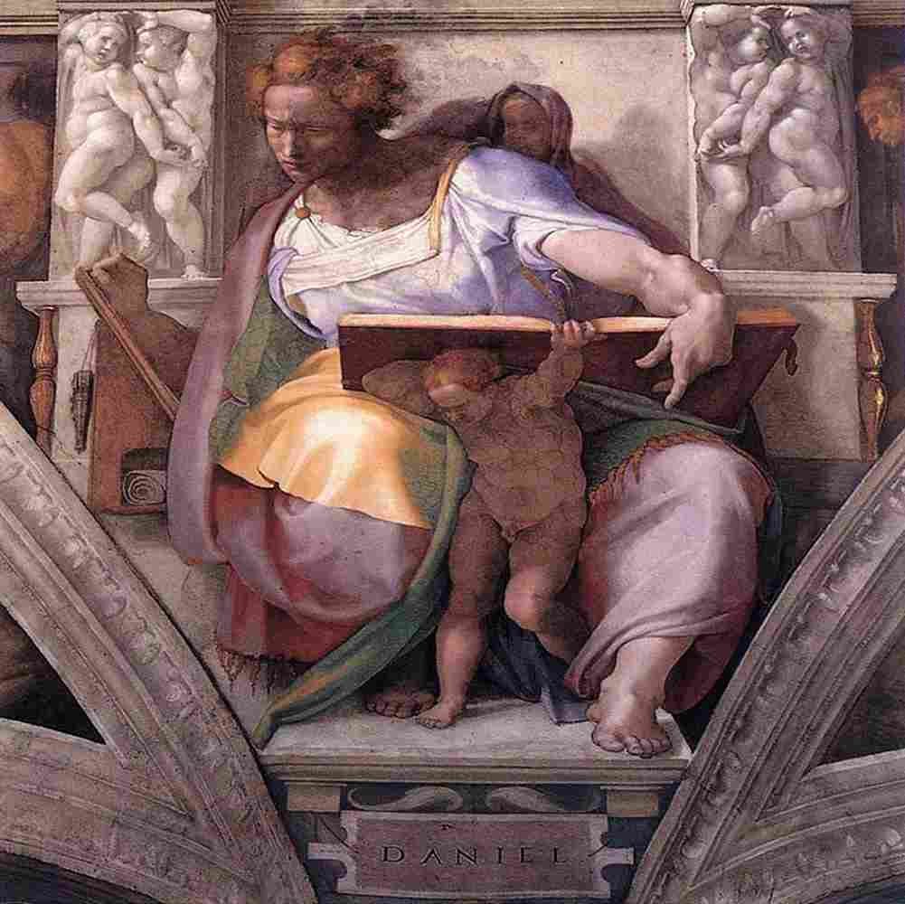 michelangelo Prophet Daniel Art A4 Photo Print