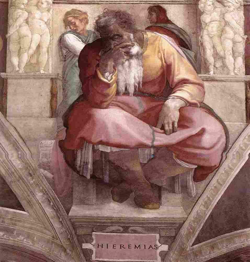 michelangelo Prophet Jeremiah Art A4 Photo Print