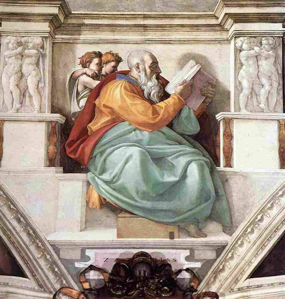 michelangelo Prophet Zechariah Art A4 Photo Print