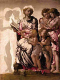 michelangelo Virgin and Child with Saint John and Angels Art A4 Photo Print