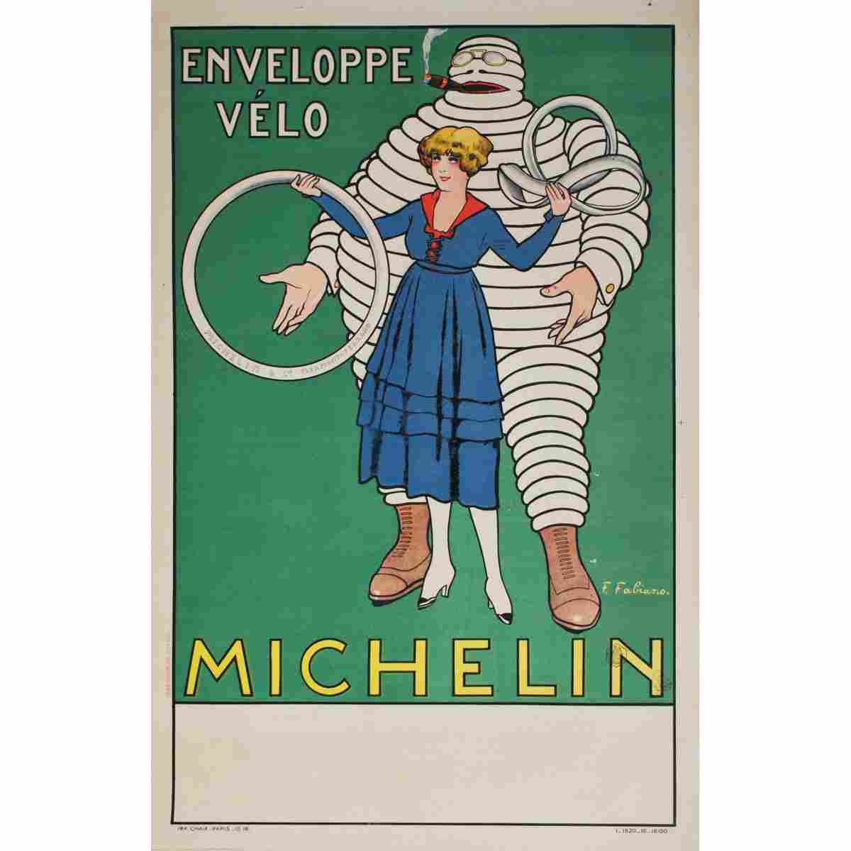 michelin fabien fabiano 1917 2 Advert A4 Photo Print
