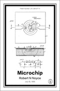 microchip patent print white A4 Photo Print