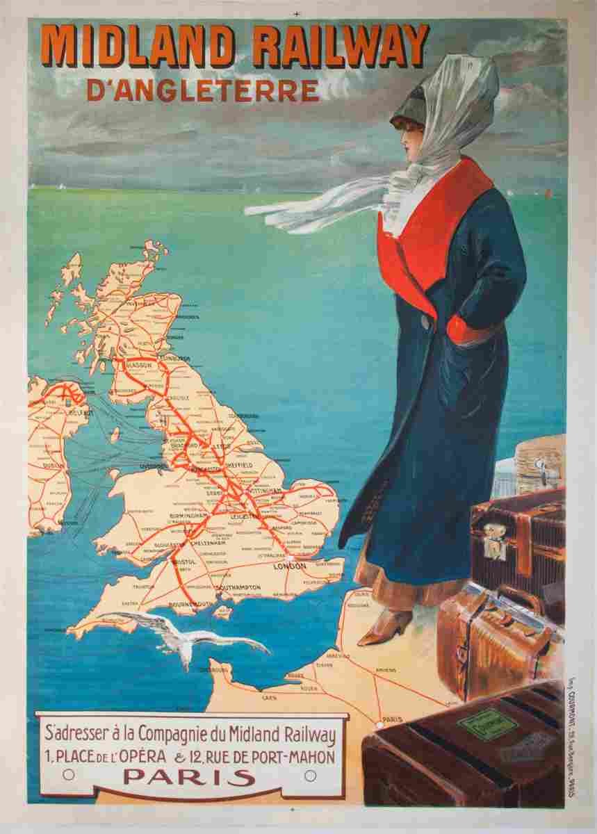 midland railway vers 1920 4 Advert A4 Photo Print