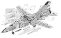 mig 23 cutaway A4 Photo Print