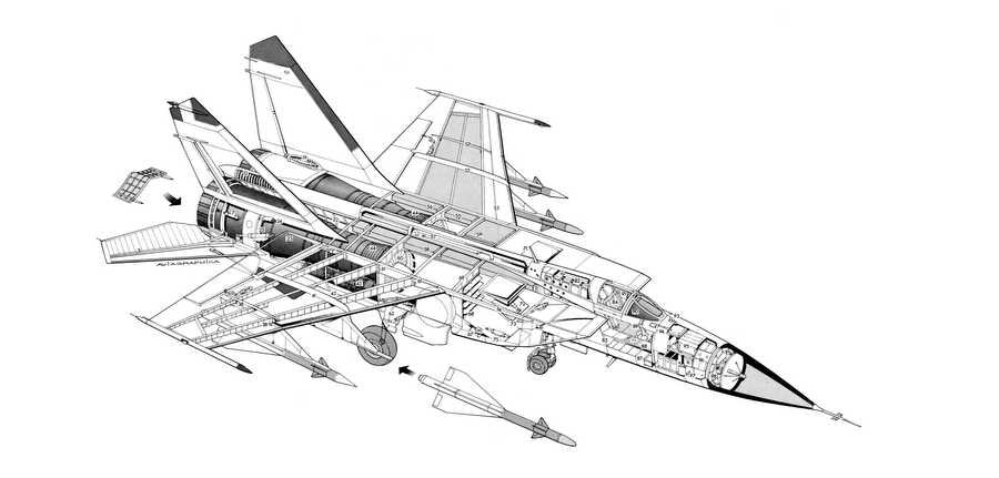 mig25 cutaway A4 Photo Print