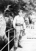 military officer bridge Vintage world war A4 Photo Print
