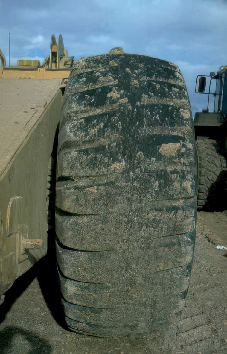 military tire abrams Vintage A4 Photo Print