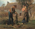 millet jean francois farmer inserting a graft on a tree Art A4 Photo Print