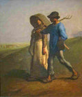 millet jean francois going to work Art A4 Photo Print