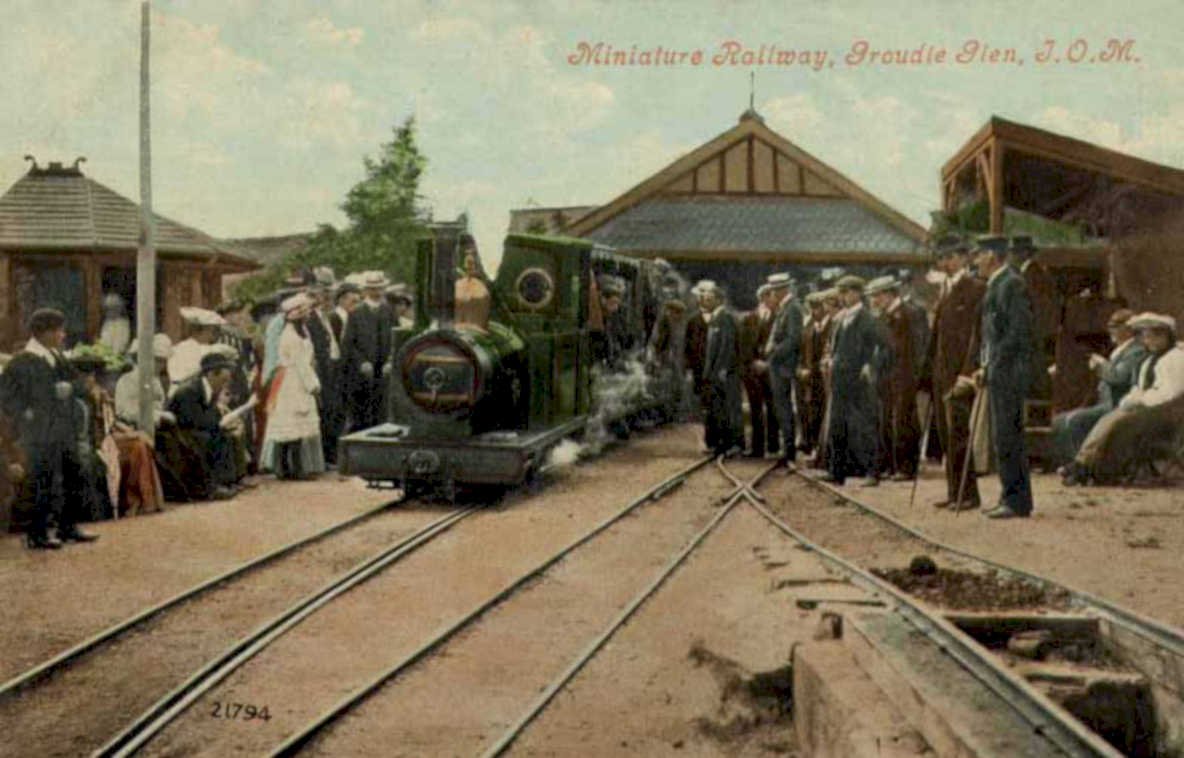 miniature railway groudleVintage 1880s 1900s A4 Photo Print