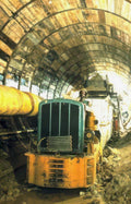 mining locomotive 1978 Vintage A4 Photo Print