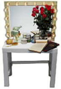 mirror roses vanity1980s 1990s A4 Photo Print