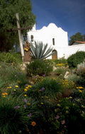 mission garden serra 1980s 1990s A4 Photo Print