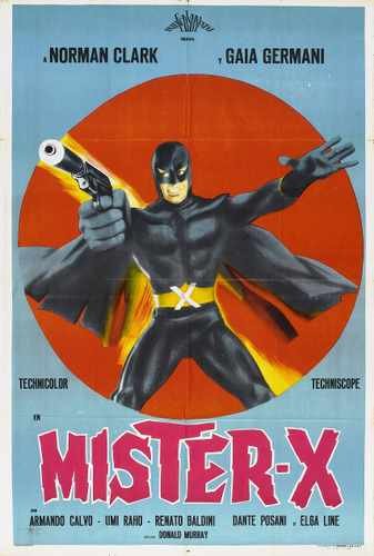 mister x 1967  01 film star poster A4 Photo Print