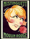mistinguett moulin rouge charles gesmar 1926 Advert A4 Photo Print