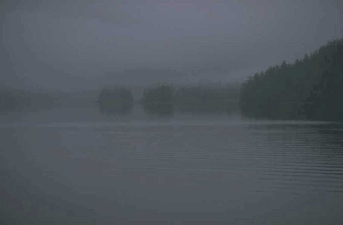 misty lake scene 1980s 1990s A4 Photo Print 42