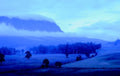 misty mountains blue1980s 1990s A4 Photo Print