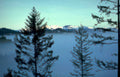 misty mountains lake Vintage A4 Photo Print