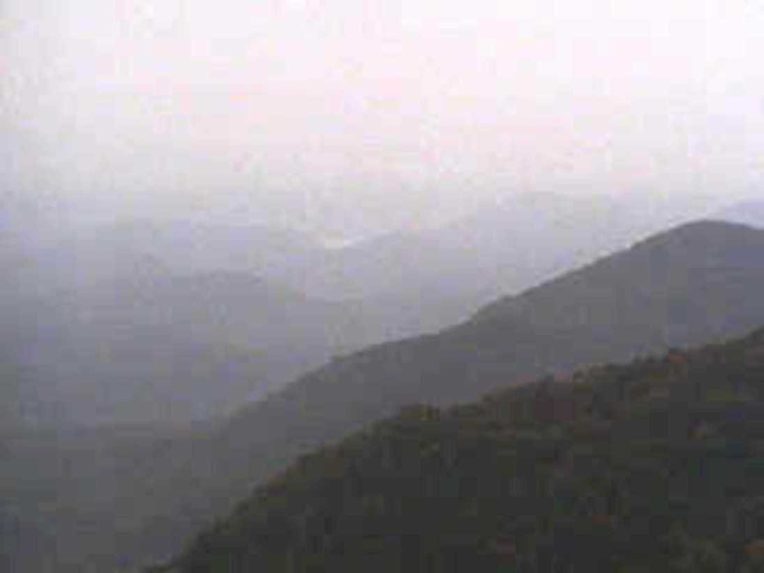 misty mountains ridge1980s 1990s A4 Photo Print