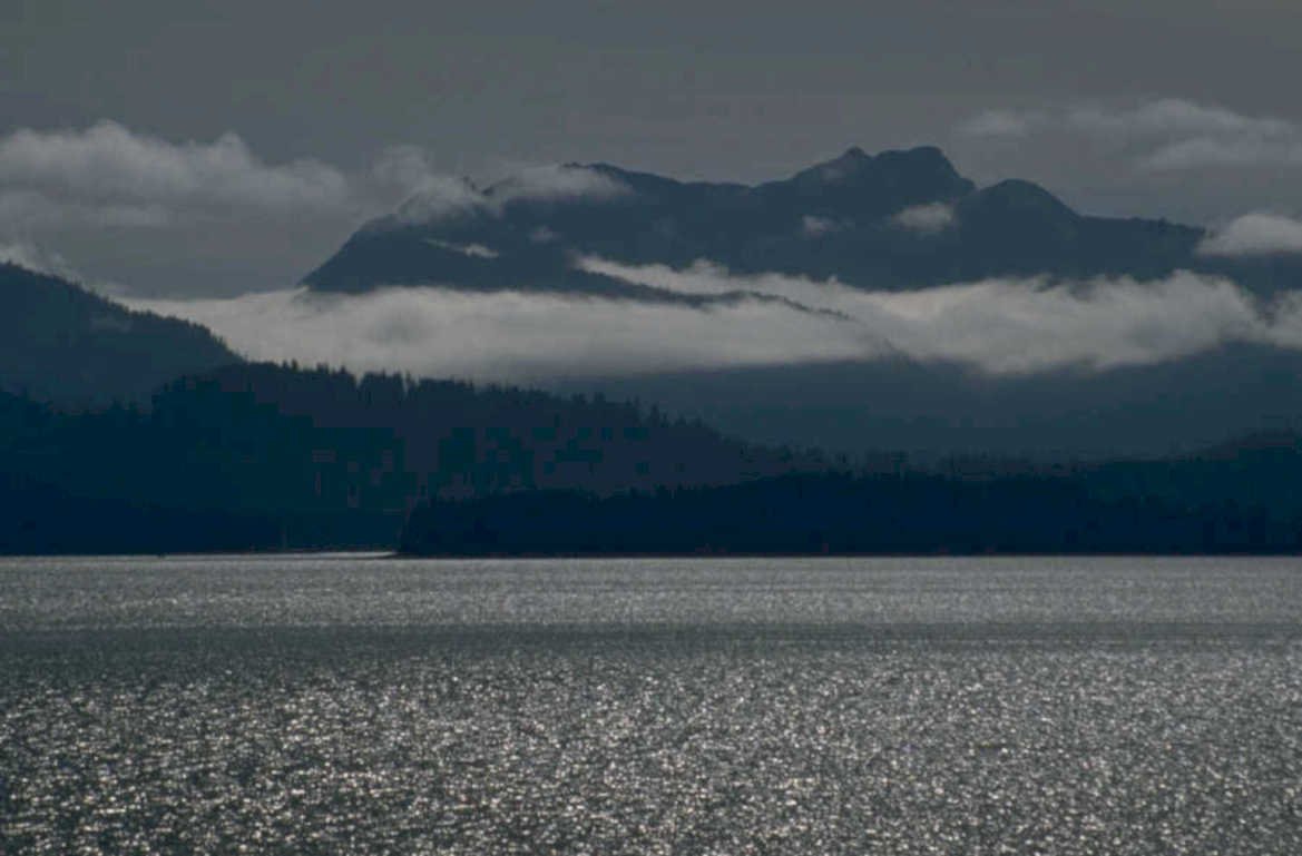 misty mountains water 1980s 1990s A4 Photo Print