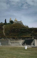 mitla temple pyramid Vintage A4 Photo Print