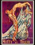 mitty et tillio charles gesmar art deco poster 1920s 2 Advert A4 Photo Print