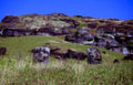 moai statues raranoku1980s 1990s A4 Photo Print