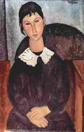 mod Elvira with White Collar Art A4 Photo Print