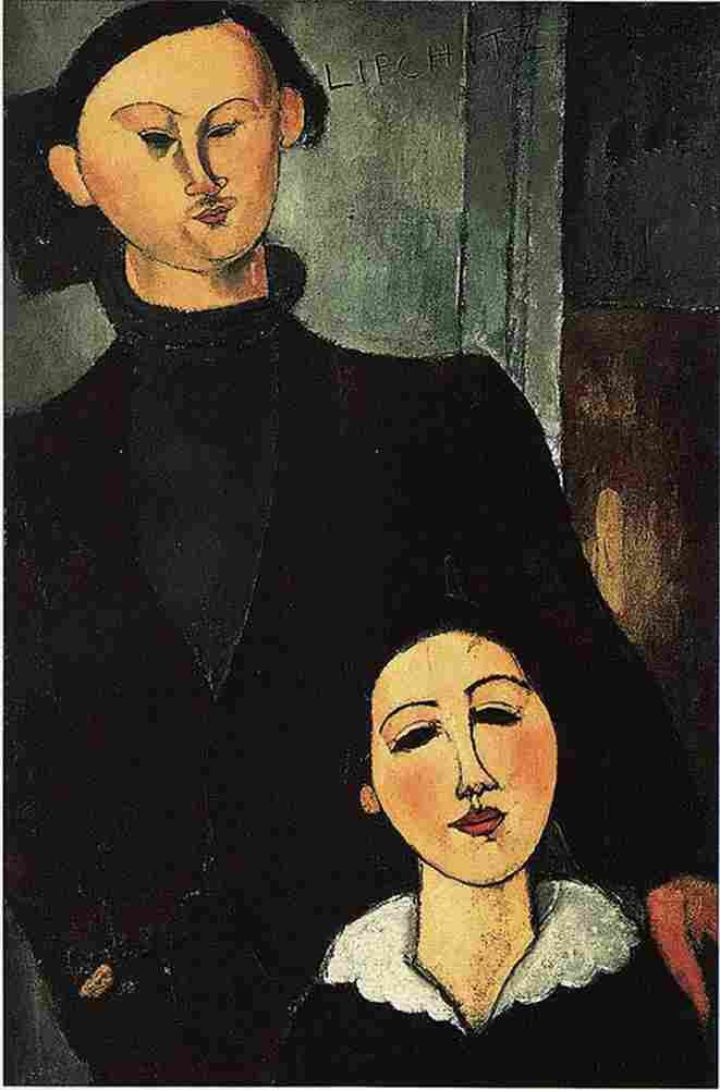 mod jacques lipchitz and wife Art A4 Photo Print