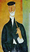 mod man with pipe Art A4 Photo Print