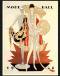 mode ball jules engelhard art deco poster 1928 Advert A4 Photo Print