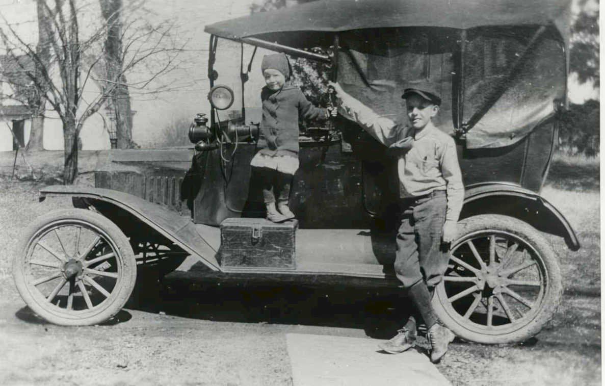 model t boys Vintage world war A4 Photo Print