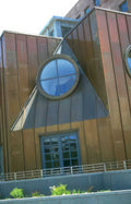 modern building facade Vintage A4 Photo Print