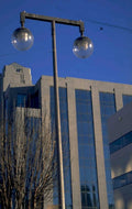 modern building streetlight 1980s 1990s A4 Photo Print