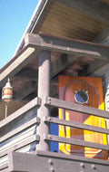 modern cabin balcony 1980s 1990s A4 Photo Print