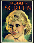modern screen bette davis magazine cover 1930s Advert A4 Photo Print