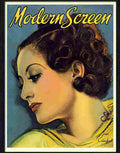 modern screen joan crawford magazine cover 1932s Advert A4 Photo Print