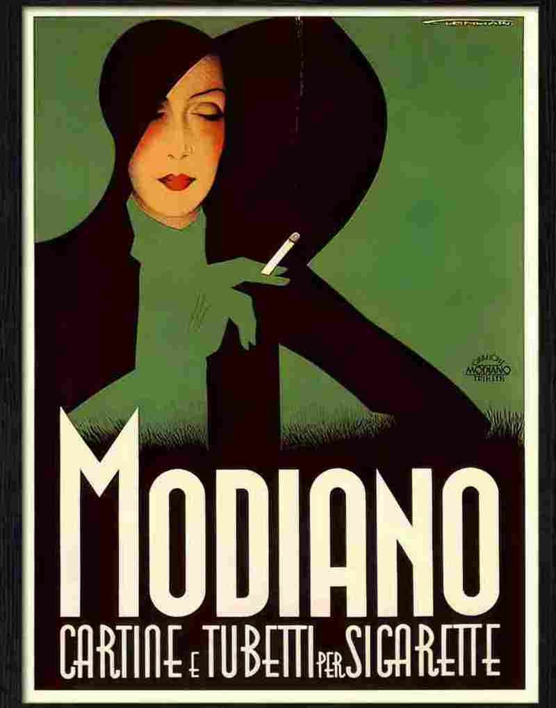 modiano franz lenhart cigarette poster 1936 2 Advert A4 Photo Print