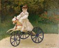 mon Jean Monet on his Hobby Horse Art A4 Photo Print