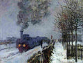 mon Train in the Snow Art A4 Photo Print